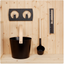 Natural Doctor ND-ACC-106 Powder-coated Aluminium Bucket and Ladle with bamboo handle