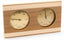 Natural Doctor ND-ACC-221 Wooden thermometer and hygrometer with stainless steel frame (Pine)