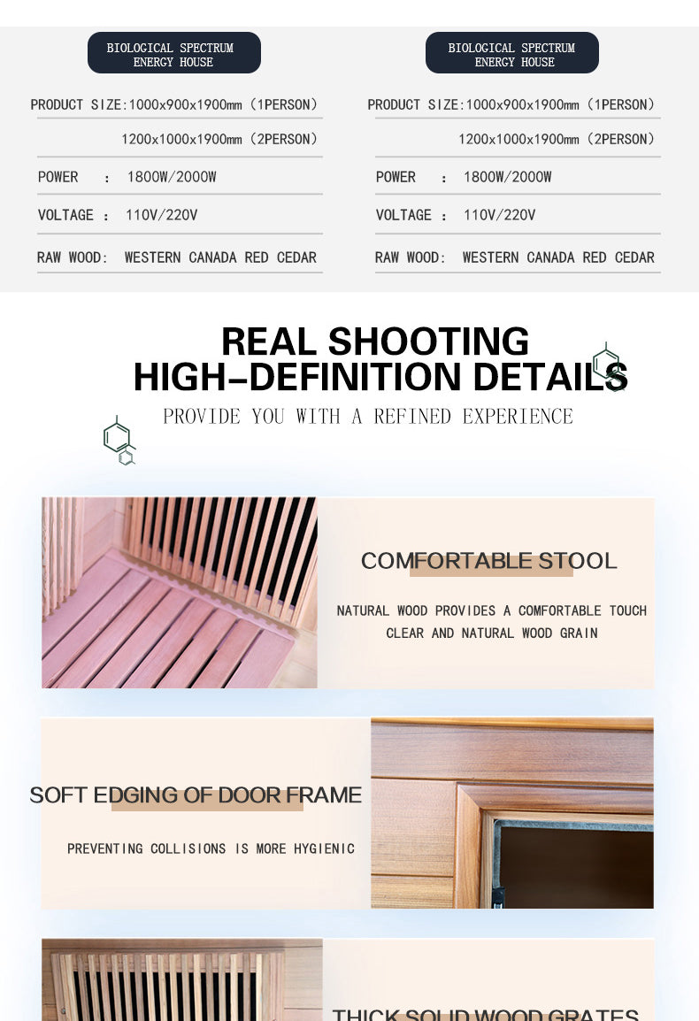 NaturalDoctor-P1 Infrared sauna