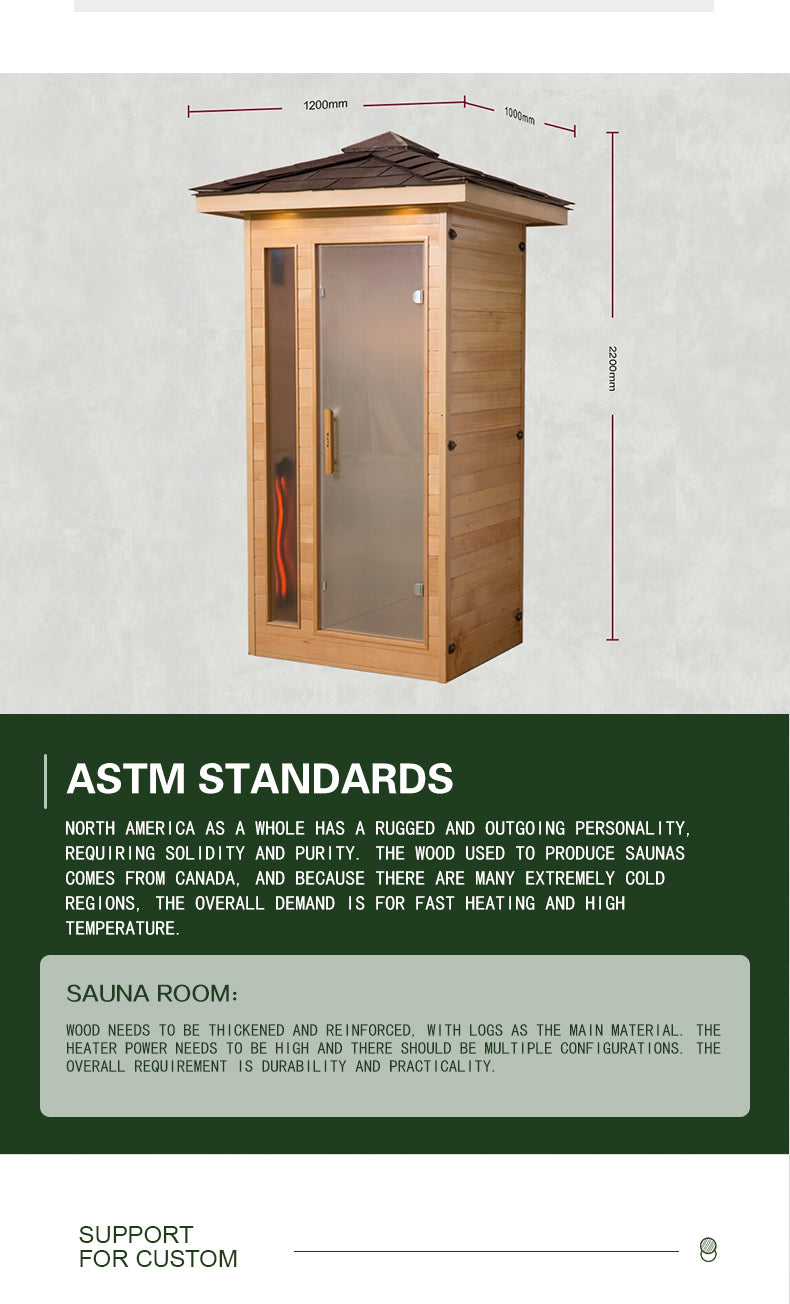 NaturalDoctor-OD Outdoor sauna for 2- 6 people