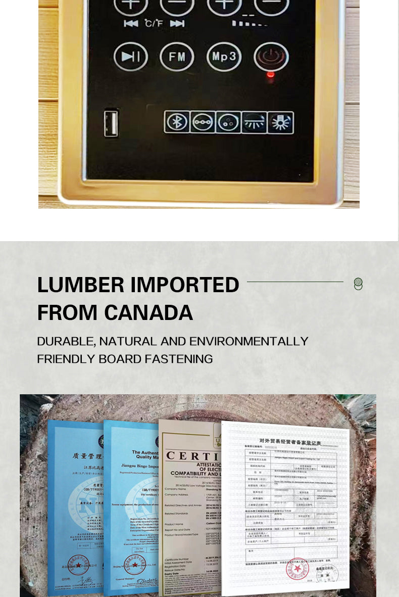 NaturalDoctor-D Infrared sauna for 1- 4 people