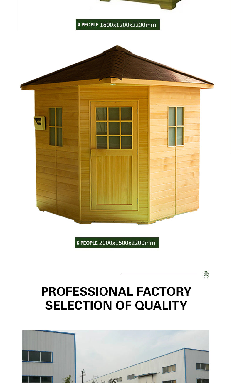 NaturalDoctor-OD Outdoor sauna for 2- 6 people
