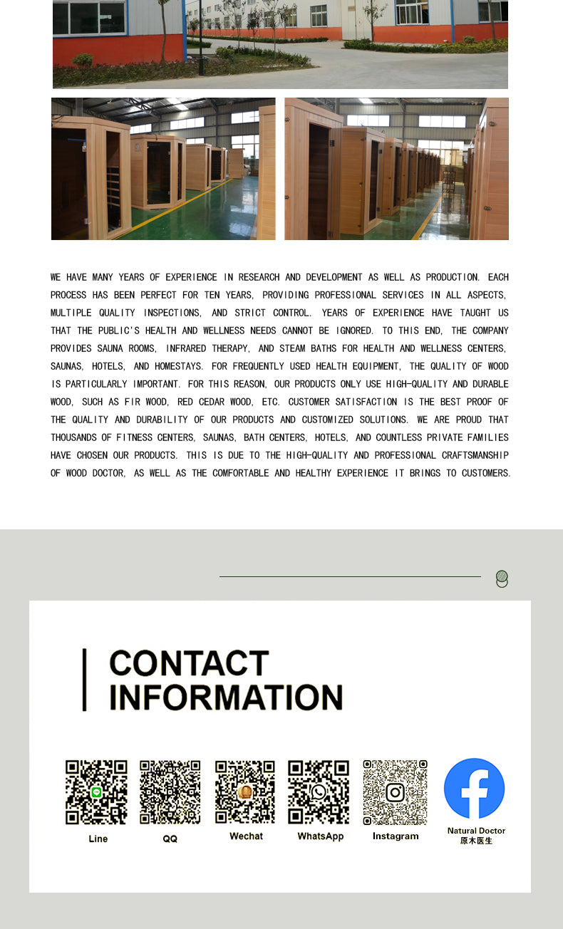 NaturalDoctor-OD Outdoor sauna for 2- 6 people