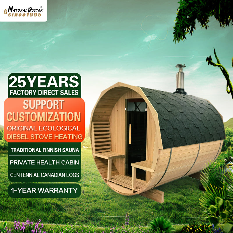 NaturalDoctor-BRW Barrel sauna for 4 people Main image