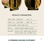 NaturalDoctor -BRT4 Barrel sauna for 4 people