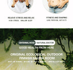 NaturalDoctor -BRT4 Barrel sauna for 4 people