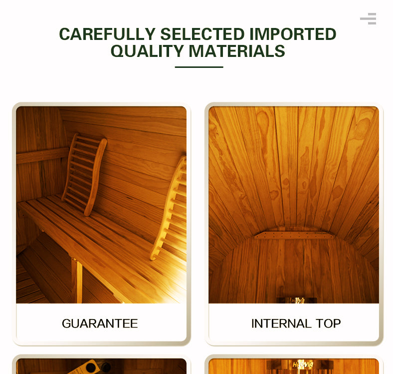 NaturalDoctor -BRT4 Barrel sauna for 4 people
