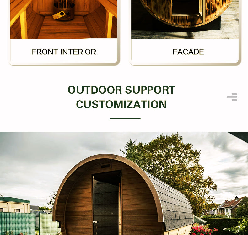NaturalDoctor -BRT4 Barrel sauna for 4 people