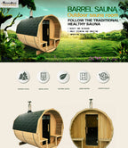 NaturalDoctor-BRW Barrel sauna for 4 people