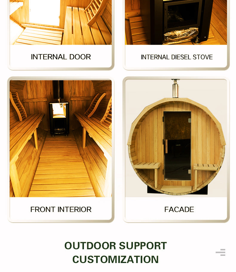NaturalDoctor-BRW Barrel sauna for 4 people