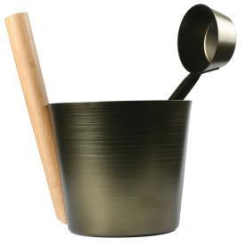 Natural Doctor ND-ACC-007 Anodised 5L Sauna bucket and ladles