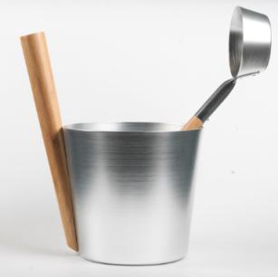 Natural Doctor ND-ACC-008 Anodised 5L Sauna bucket and ladles