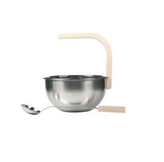 Natural Doctor ND-ACC-019 Stainless steel sauna tub and ladles Hoofdafbeelding