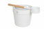 Natural Doctor ND-ACC-043 Powder-coated Aluminium Bucket and Ladle with bamboo handle