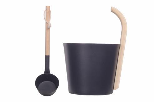 Natural Doctor ND-ACC-051 Powder-coated 5L Sauna bucket and ladles Huvudsaklig produktbild