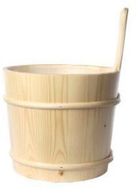 Natural Doctor ND-ACC-078 Sauna bucket with PE plastic liner