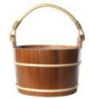 Natural Doctor ND-ACC-085 Sauna tub with PE plastic liner (red cedar) Hovedbillede