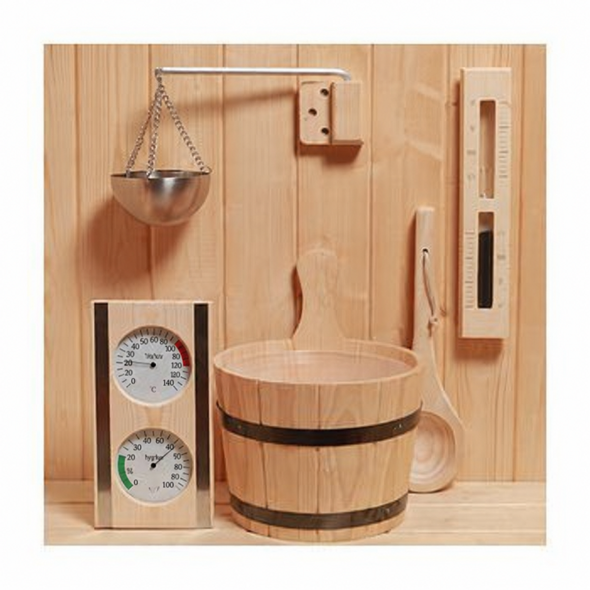 Natural Doctor ND-ACC-091 Sauna Wooden bucket set Hovedbillede