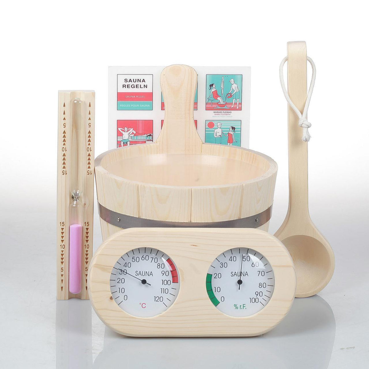 Natural Doctor ND-ACC-093 Sauna Wooden bucket set Hovedbillede