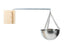 Natural Doctor ND-ACC-142 Stainless steel Fragrance oil holder+wooden base+alu. Pipe+ stainless steel chain