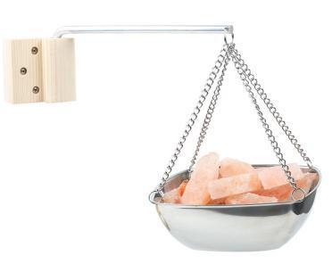 Natural Doctor ND-ACC-145 Stainless steel Fragrance oil holder+wooden base+alu. Pipe+ stainless steel chain