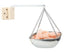Natural Doctor ND-ACC-145 Stainless steel Fragrance oil holder+wooden base+alu. Pipe+ stainless steel chain