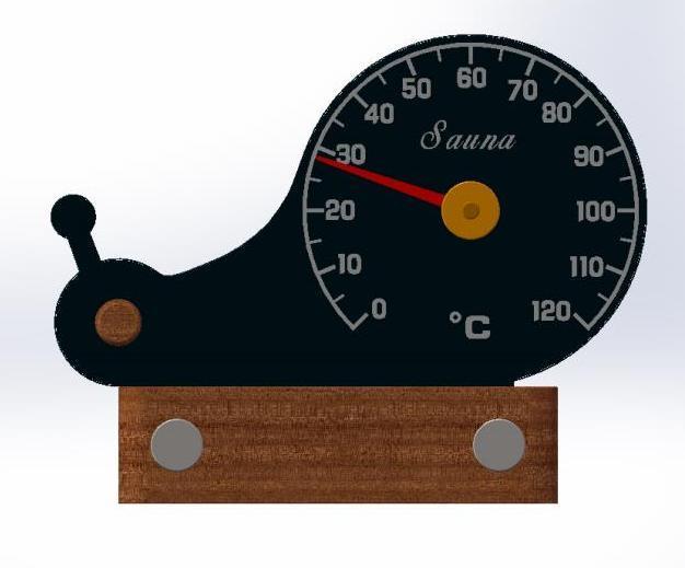 Natural Doctor ND-ACC-158 AluminiumThermometer or Hygrometer メイン画像