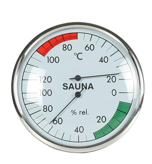 Natural Doctor ND-ACC-166 Plastic Thermometer&hygrometer diameter 12 cm メイン画像