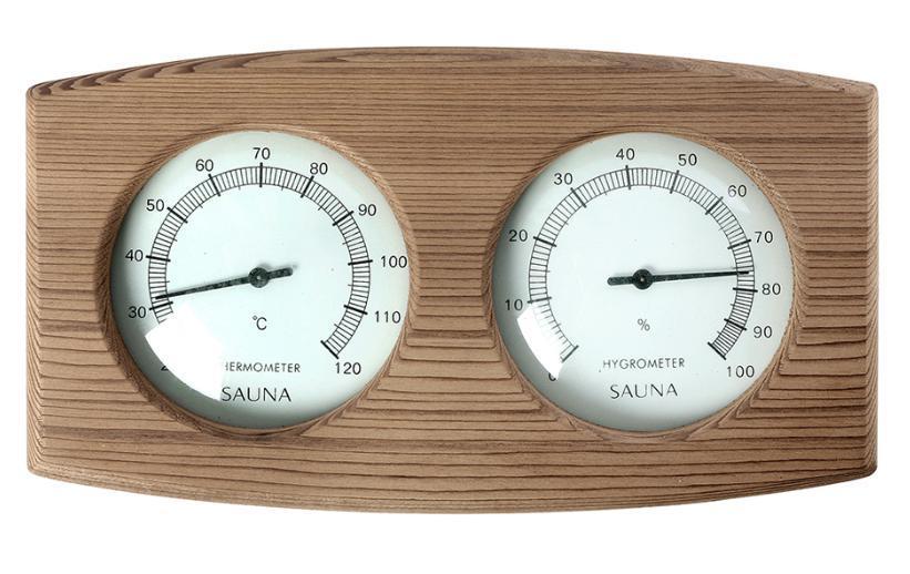 Natural Doctor ND-ACC-182 Wooden thermometer and hygrometer (red ceader)