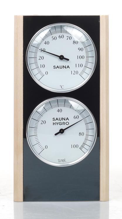 Natural Doctor ND-ACC-229 Wooden thermometer and hygrometer with metal Hauptbild