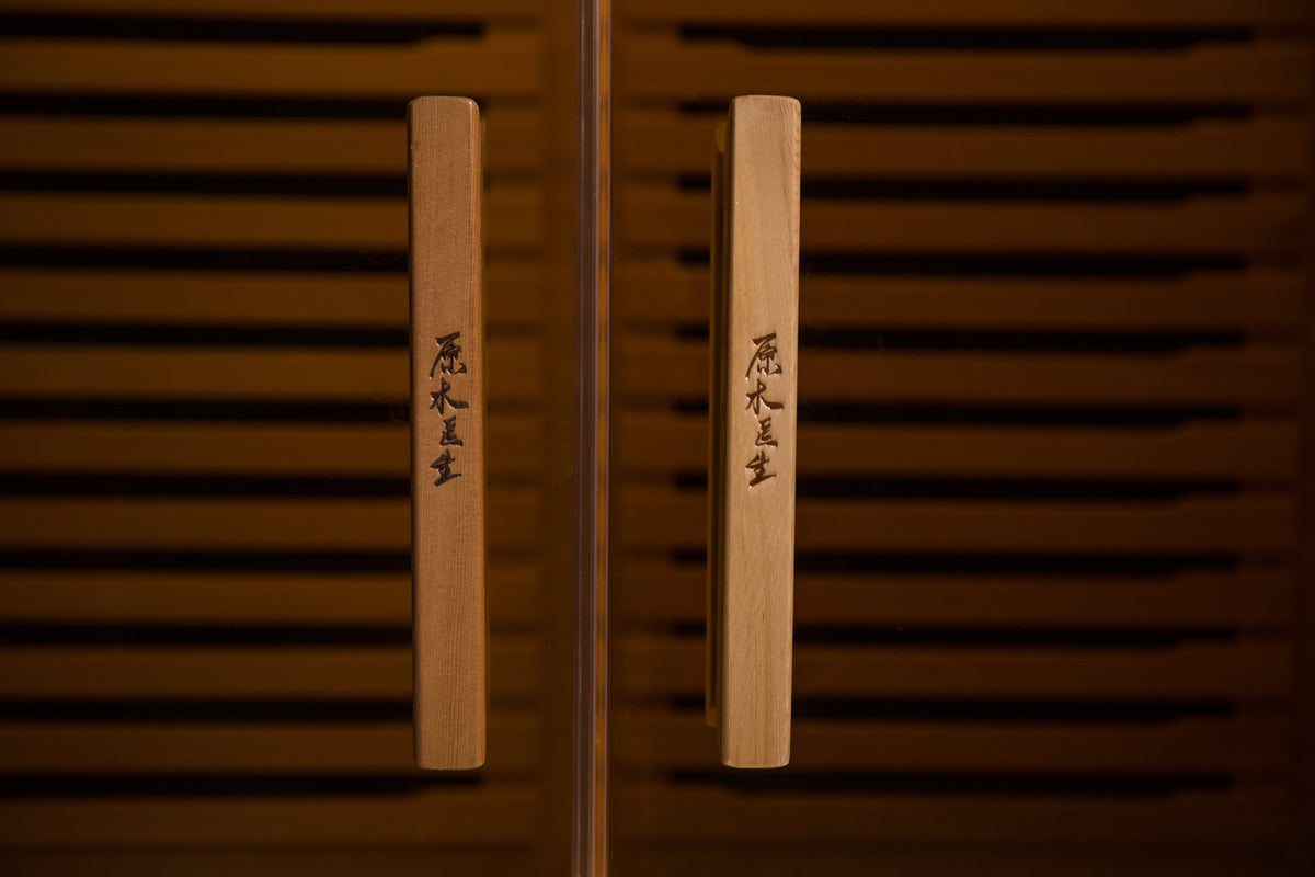 NaturalDoctor ASK2 sauna, wooden door handles