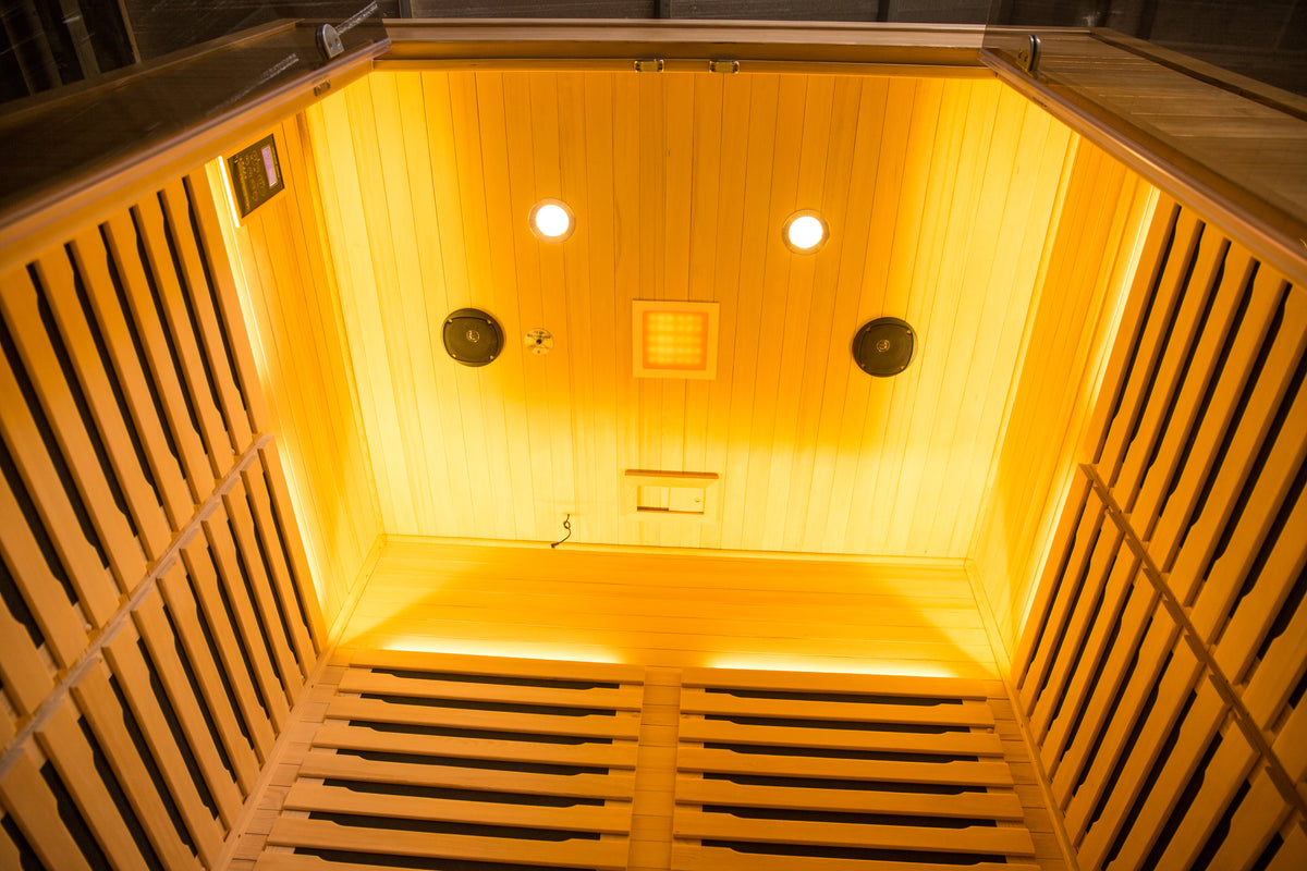 NaturalDoctor ASK2 sauna, ceiling and lighting