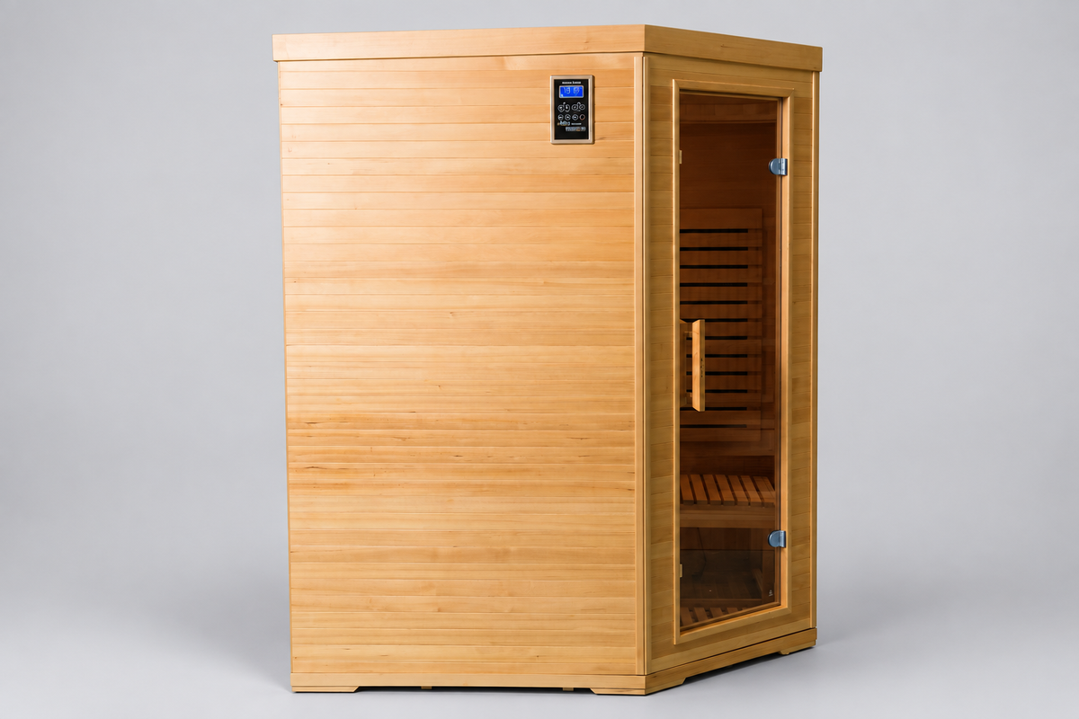 NaturalDoctor G1S sauna, side wall and glass door
