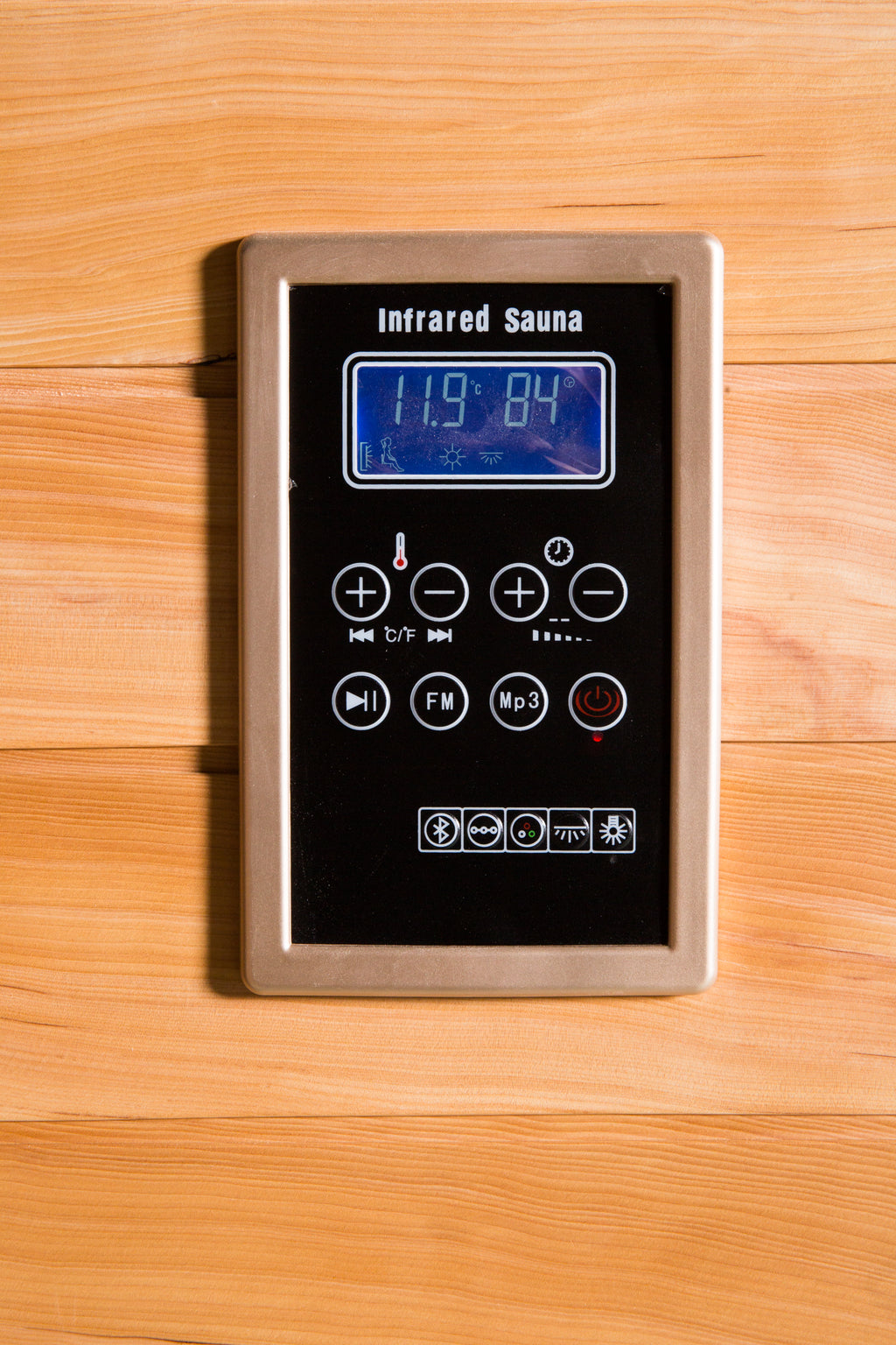 NaturalDoctor IMH1 sauna, digital control panel