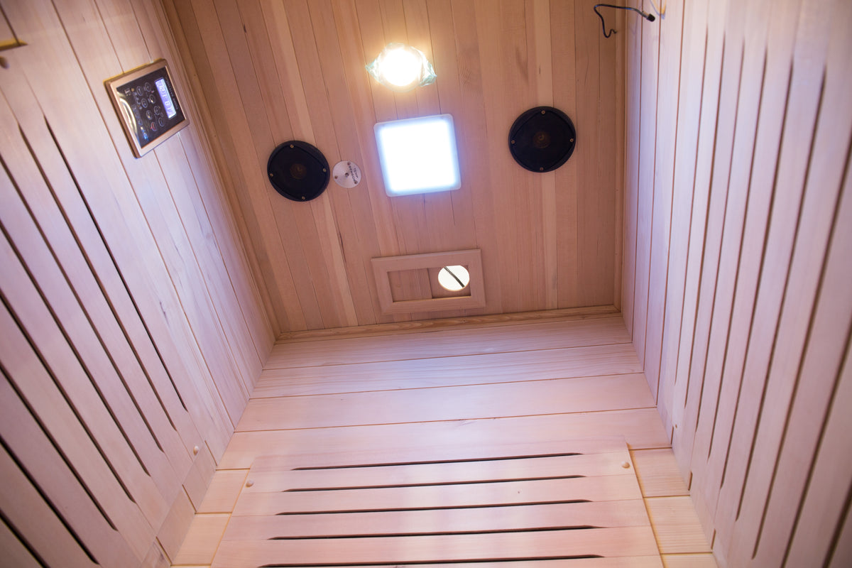 NaturalDoctor IMH1 sauna, ceiling lights and speakers