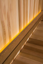 Natural Doctor ND-OFB4 sauna interior and construction detail
