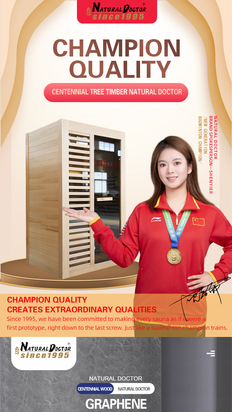 NaturalDoctor-T Infrared sauna for 1-4 people Imagen secundaria del producto