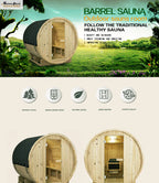 NaturalDoctor-BFM4 Barrel sauna for 4 people