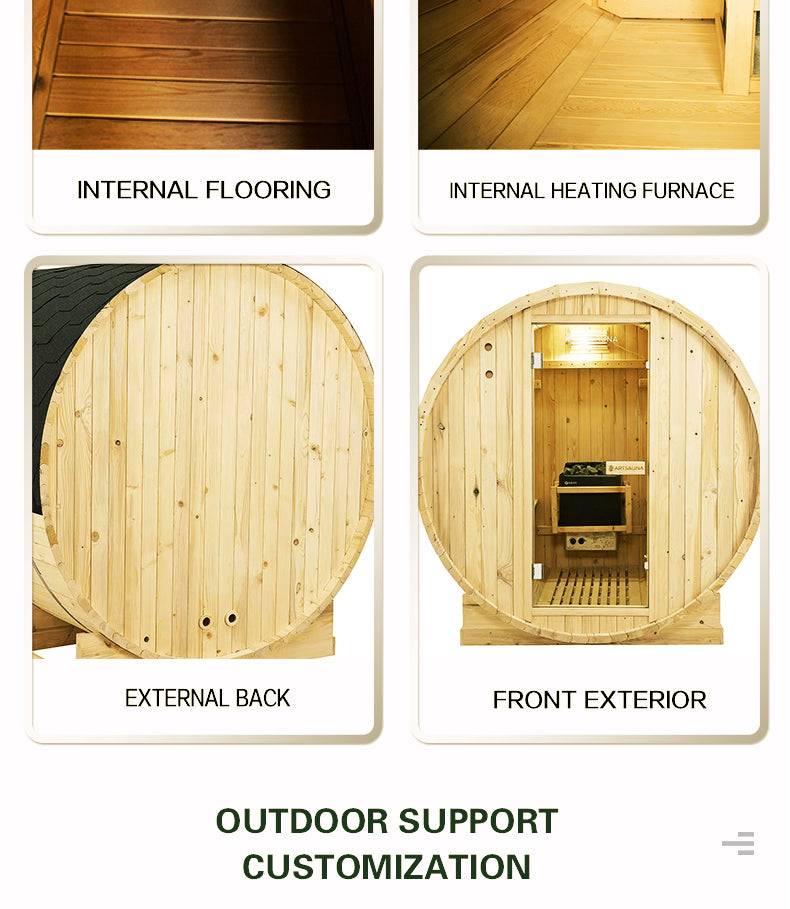 NaturalDoctor-BFM4 Barrel sauna for 4 people