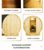 NaturalDoctor-BFM4 Barrel sauna for 4 people