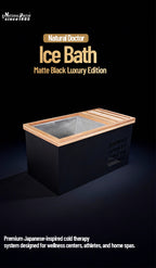 Natural Doctor matte black stainless steel cold plunge