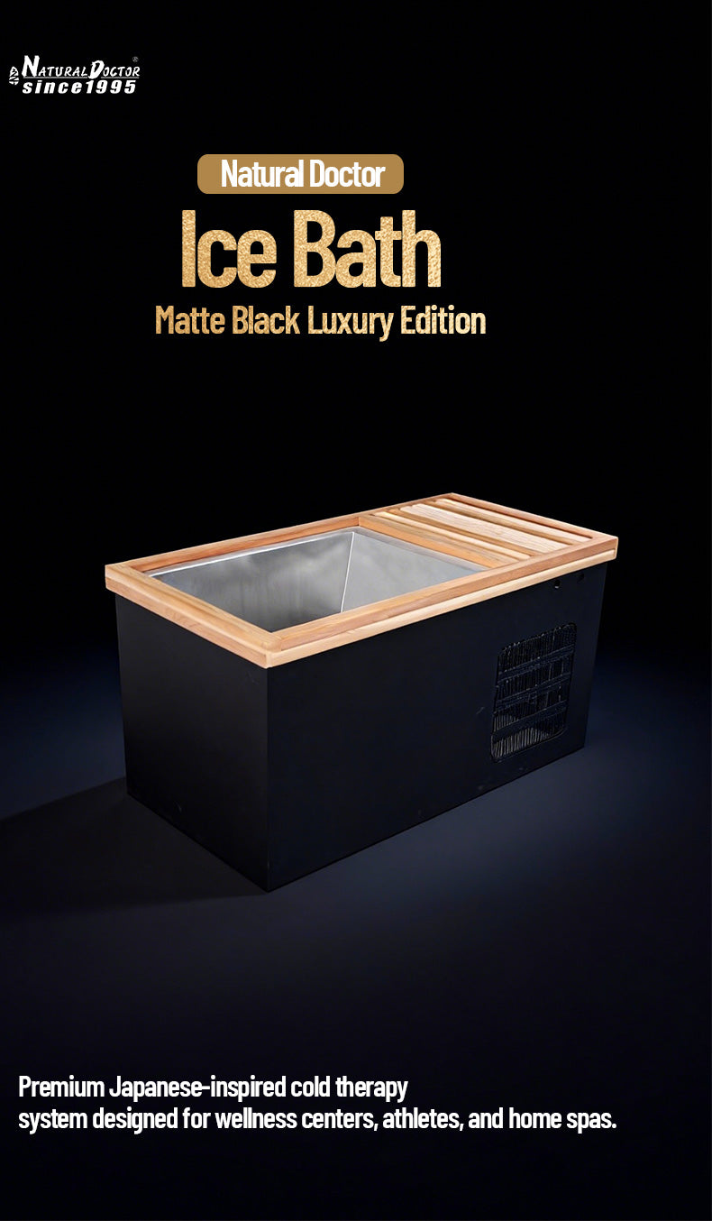 Natural Doctor matte black stainless steel cold plunge