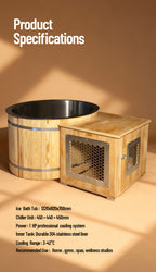 Natural Doctor wooden round ice bath range