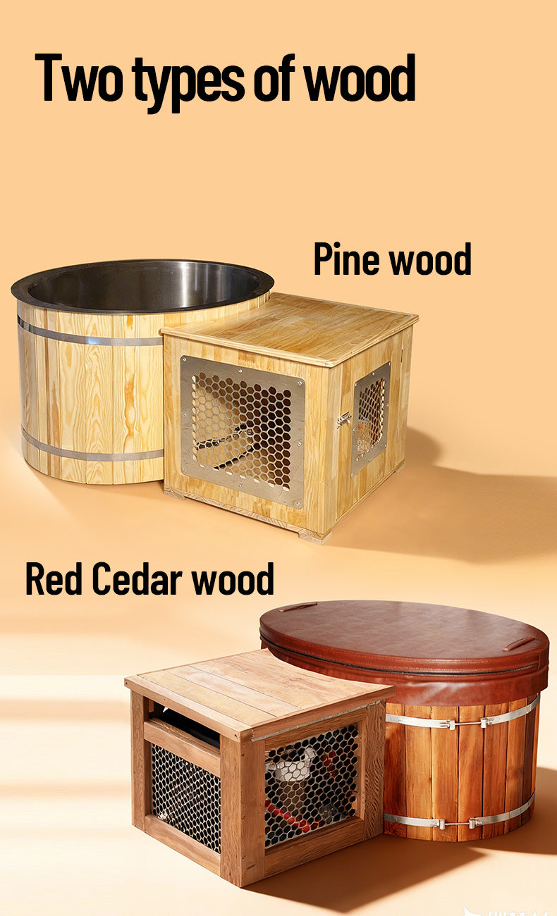 Natural Doctor wooden round ice bath range