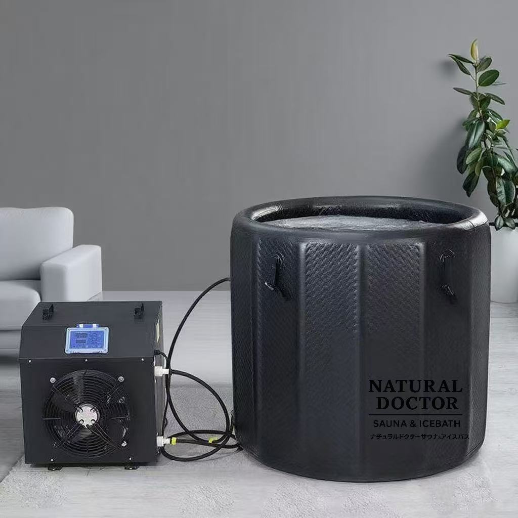 Natural Doctor PVC ice bath – product and chiller connection