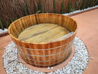 Natural Doctor wooden ice bath – construction and installation example