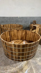 Natural Doctor wooden ice bath – construction and installation example