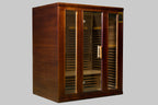 NaturalDoctor four-person red cedar infrared sauna — exterior (ND-R4S configuration)